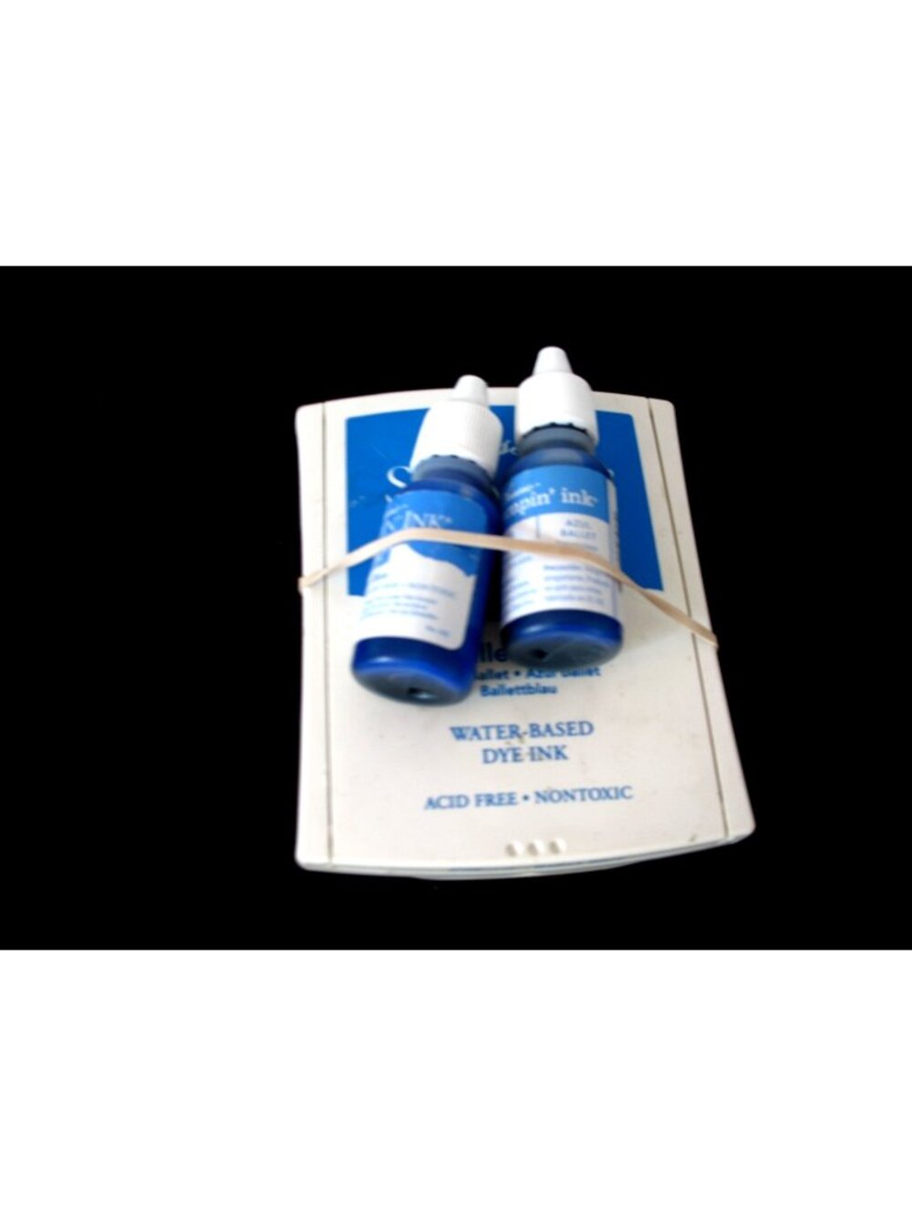Stampin'Up! BALLET BLUE CLASSIC INK PAD & RE-FILL-Used/Retired. Good,